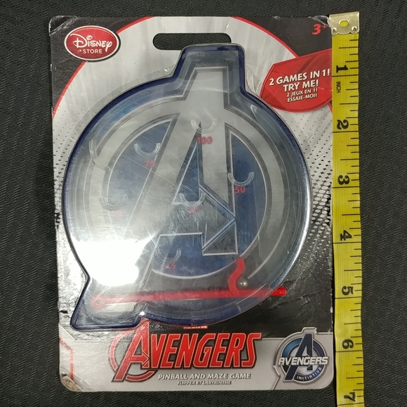 New Marvel Avengers 5" Pinball & Maze Game Disney Store 2 Games in 1 - Picture 7 of 16